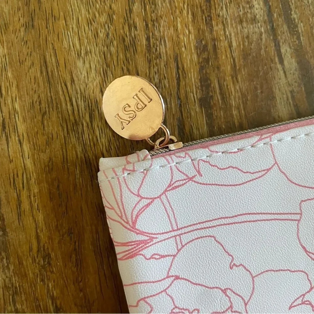 IPSY Floral Pink Cosmetic Bag
